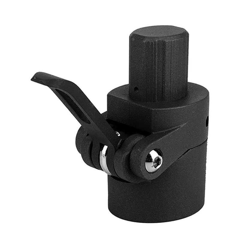 Folding Pole Base - Lock Screw Hook Metal Connector - Compatible With M365 Electric Scooter(Black)