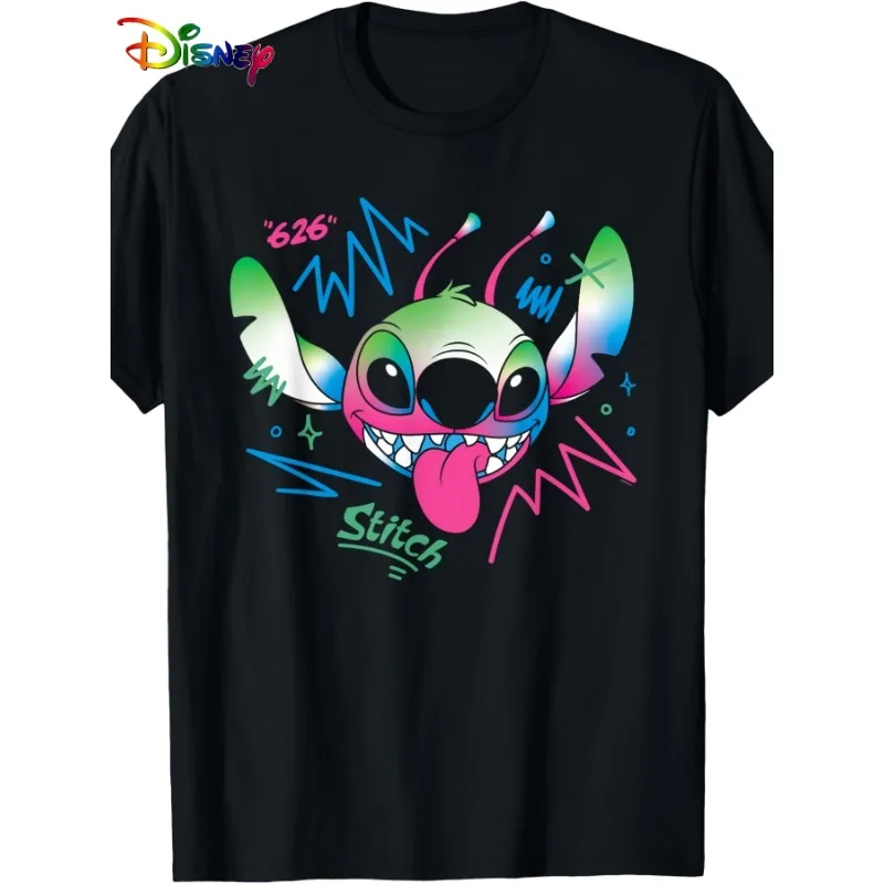 

Disney Stitch Electric Alien Experiment 626 Wild Freestyle T-Shirt Festival Occasion Apparel Fun Design Shirt