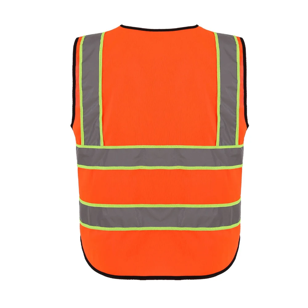Roupas de trabalho com bolsos e zíper frontal Roupas de trabalho de construção para homens Roupas de trabalho de alta visibilidade
