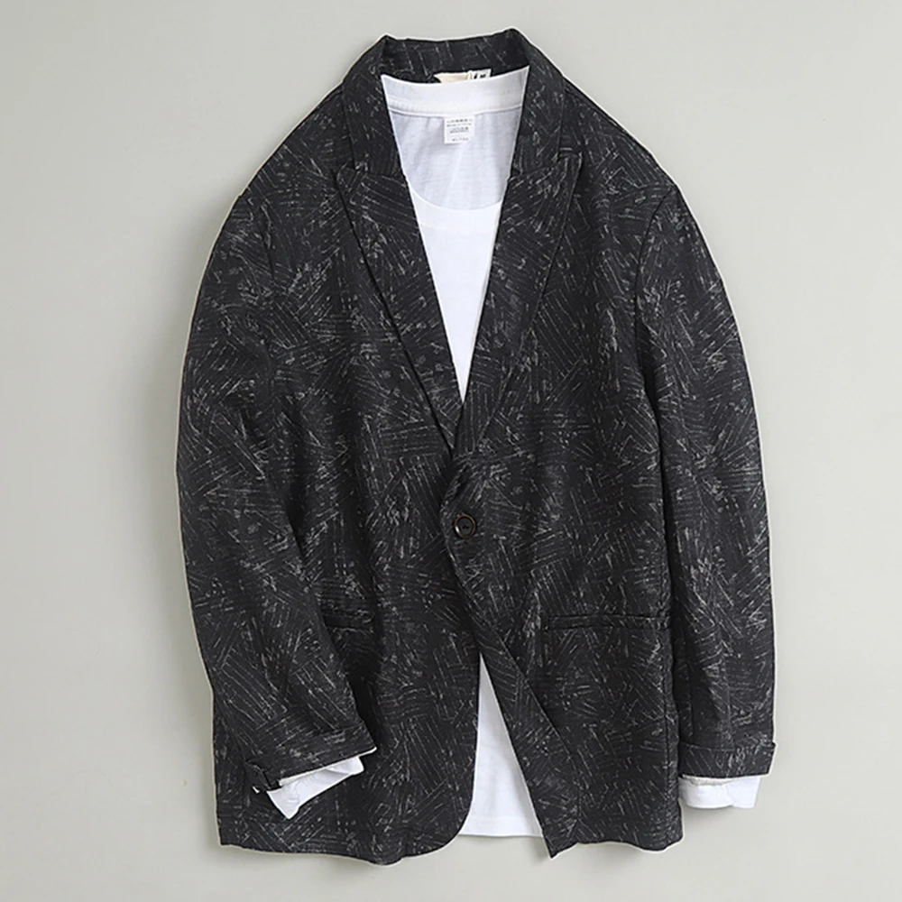 Cotton Jackets for Men Regular Fit Lightweight Casual Blazers & Single-Breasted Suit Jackets Mens Outerwear