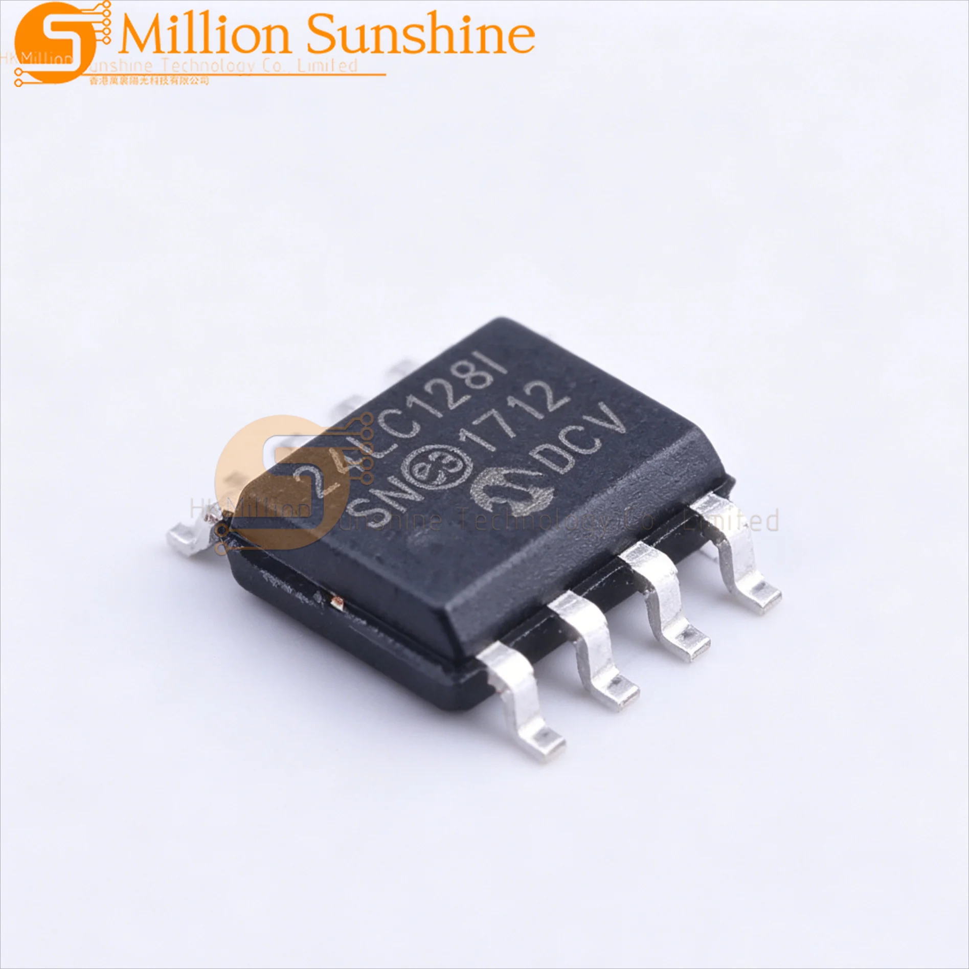 10pcs 24LC128T-I/SN SOIC-8 I2C 128Kbit 400kHz 24AA128/24LC128/24FC128 EEPROM Memory Chip New Original