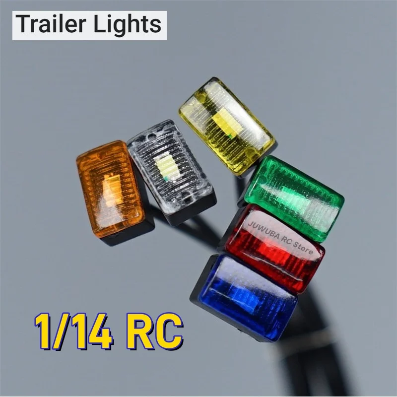 RC LED Position Lights Side Lamp 3V Warning Light For Tamiya 1/14 RC Tractor Truck 770S MAN Crawler TRX4 Car Parts Accessories