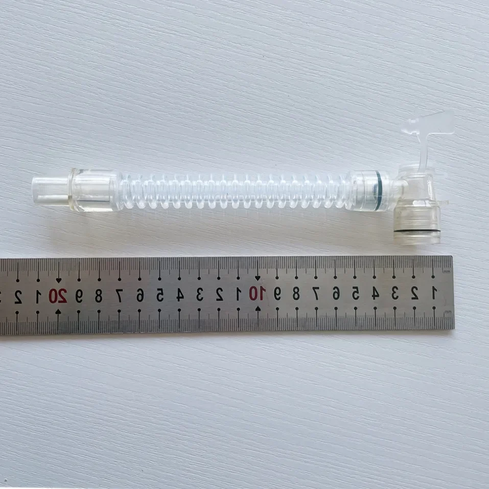 Silicone Anesthesia Circuit L-Shaped Extension Tube Tracheostomy Elbow Circuit Set