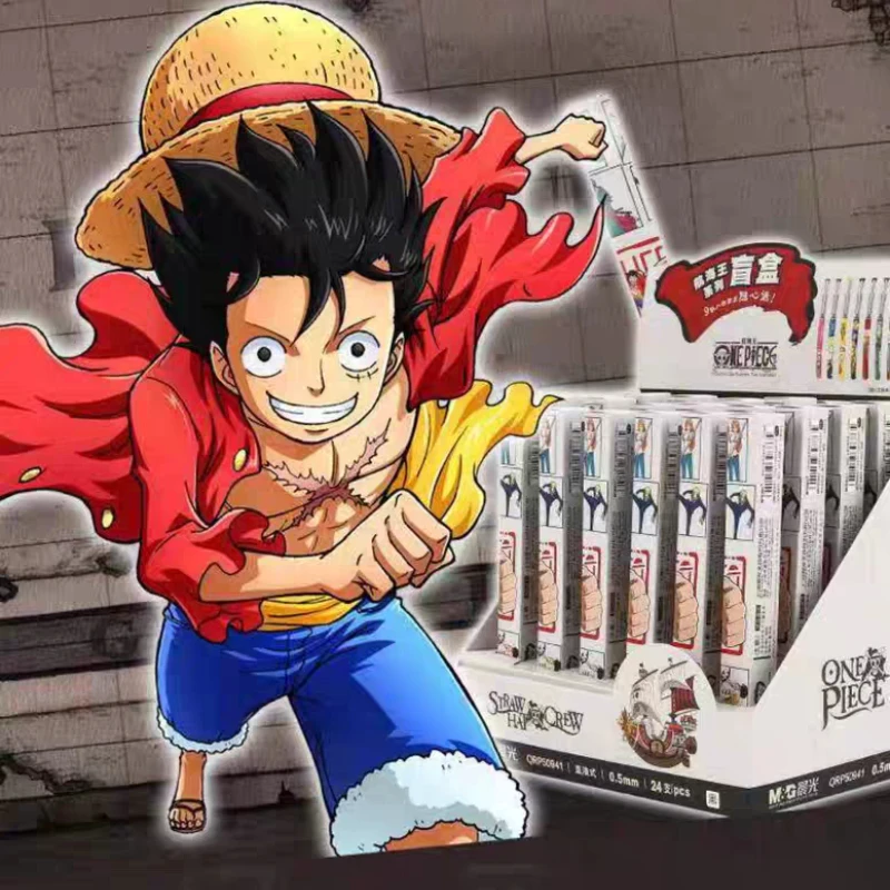 

Гелевая ручка One Piece Monkey D. Луффи, аниме-стиль, для студентов, черная, с быстросохнущими чернилами, оптовая продажа, игрушка-сюрприз в слепой коробке