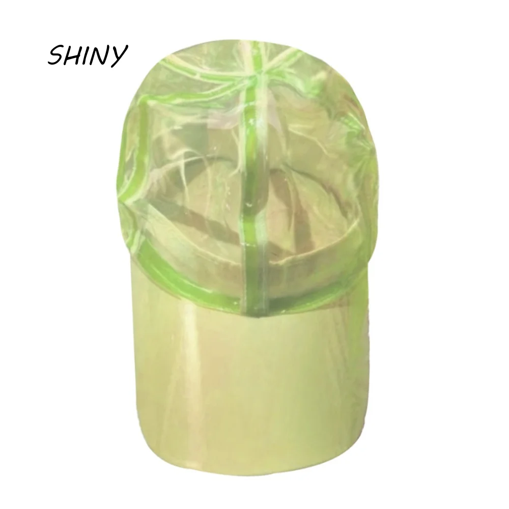 Adjustable Brim Water-Splashing Festival Hats Transparent UV Protection PVC Water-Sprinkling Hats Sunscreen Waterproof