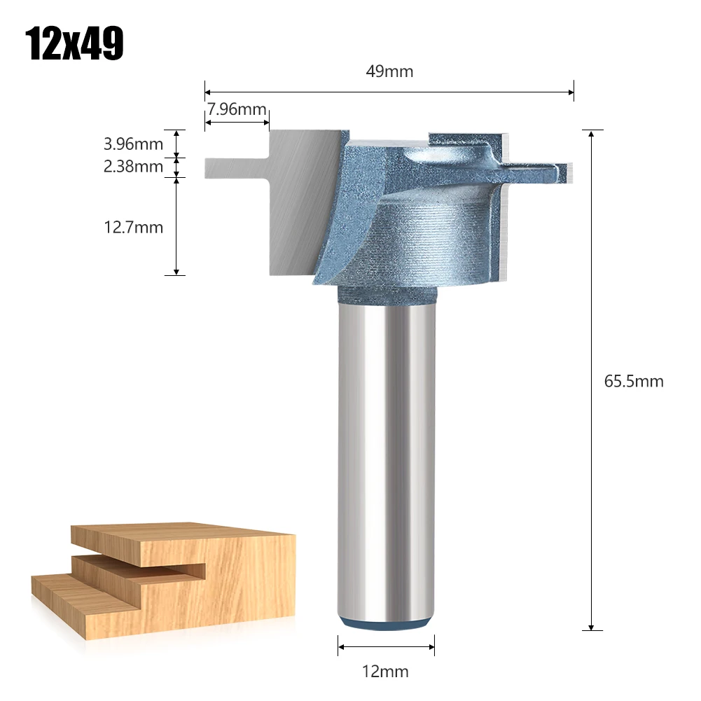 Wood Router 1/2in 12mm Shank Straight End Mill Trimmer Cleaning Flush Trim Corner Round Cove Box Bits Tool Milling Cutter New