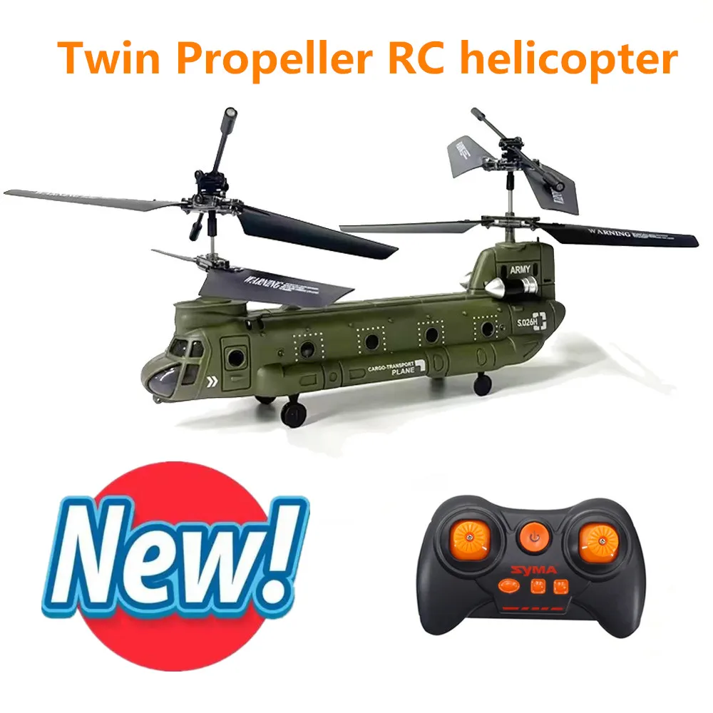 Remote Control Airplane Simulation Electric Helicopter Twin Propeller Flying RC helicopters Toys Parent-Child Interaction