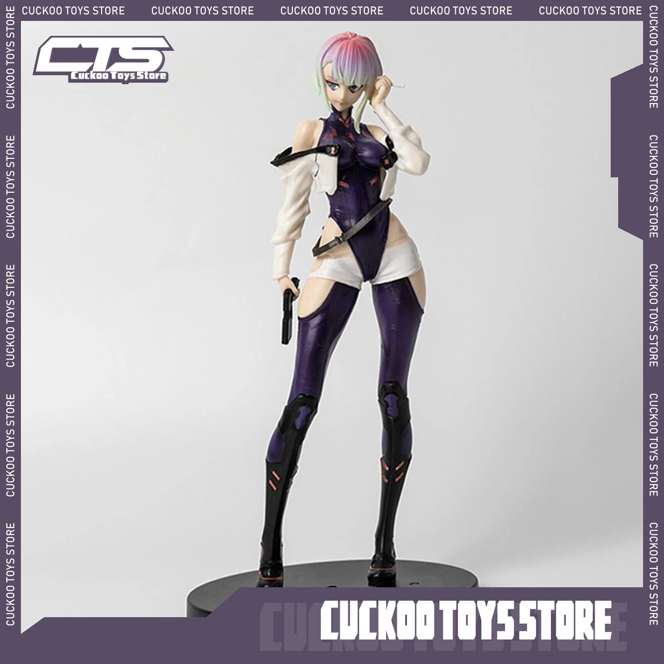 22cm Cyberpunk 2077 Figure FA Lucy Anime Figure Cyberpunk: Edgerunners Figure Model Pvc GK Statue Doll Collection Desk Toys Gift