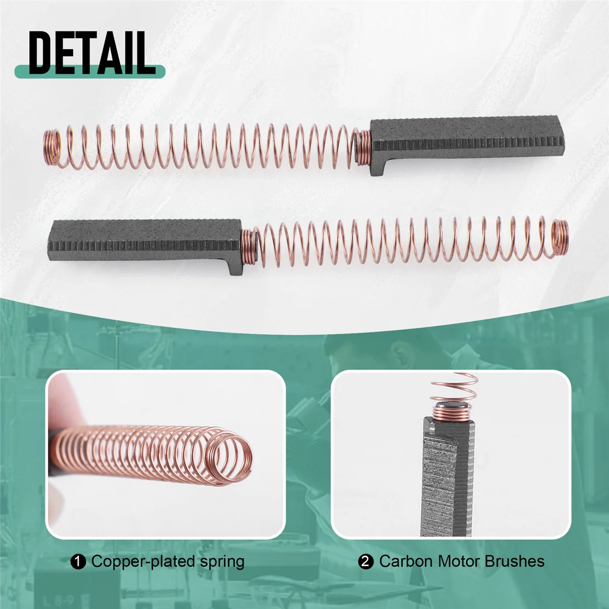 交換用カーボンモーター付きブラシ,チャームモーターセット用スペアパーツ,W10380496,w10260958,4162648, 10個