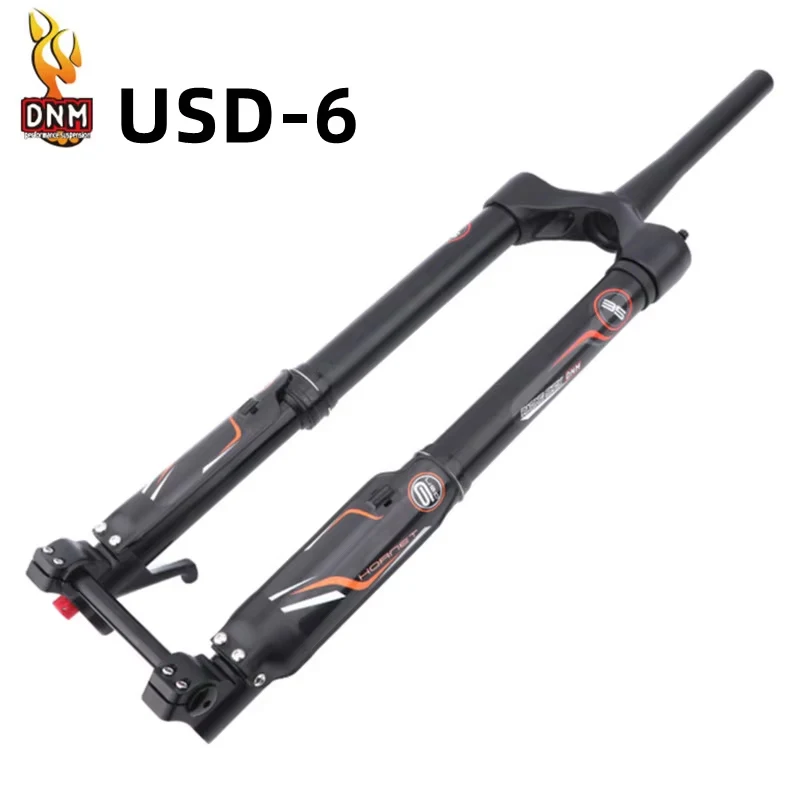 DNM USD-6 USD-6S FAT Forcella anteriore da neve da 26/27,5 pollici 15x150MM Forcella anteriore con sospensione per mountain bike 110x15MM USD6 Corsa