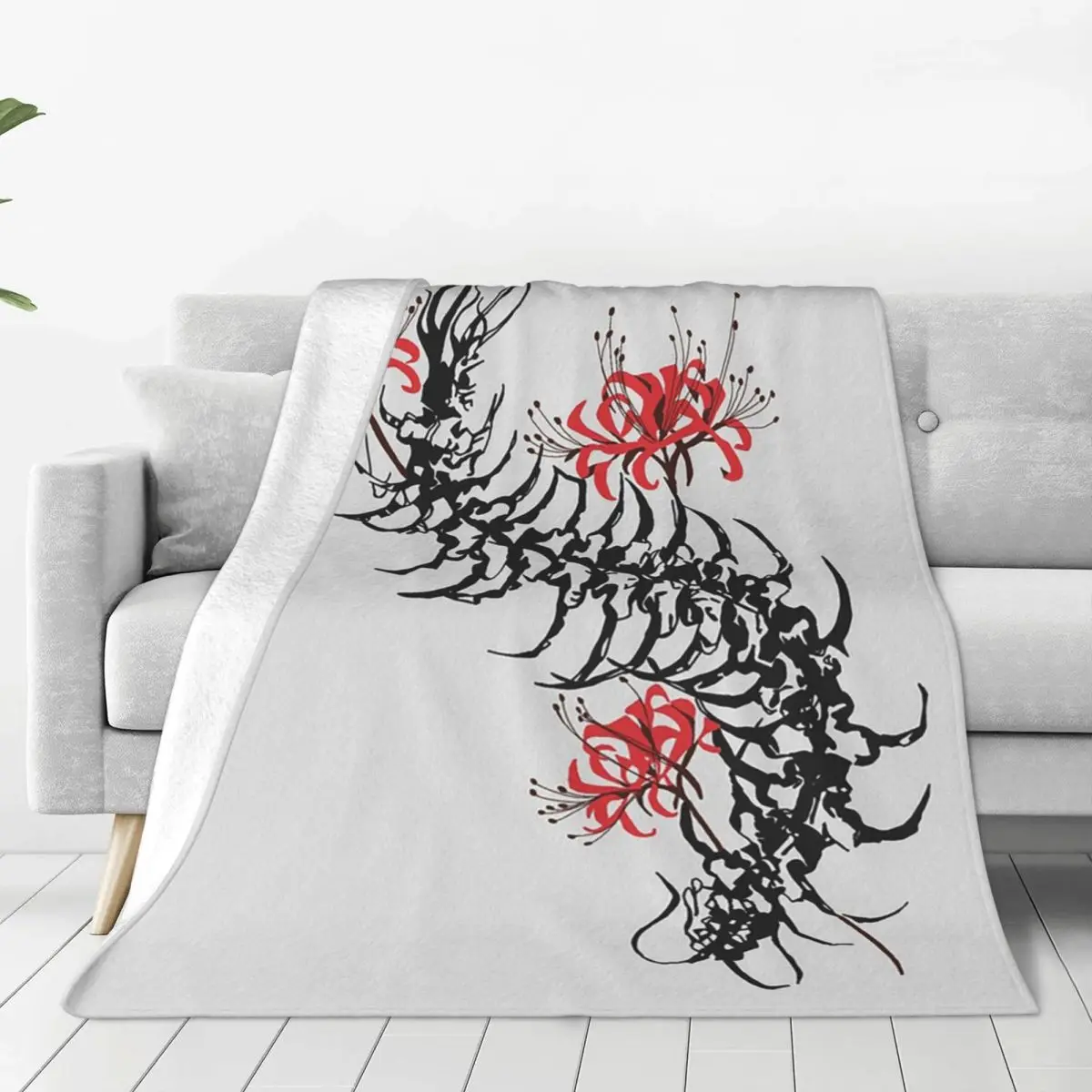 Tokyo Ghoul Anime Blanket Soft Warm Flannel Throw Blanket Plush for Bed Living room Picnic Travel Home Couch