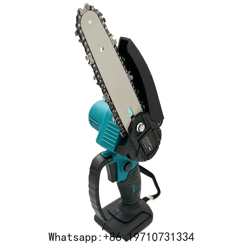 1700RPM 6 Inch Mini Li-Ion Electric Chainsaw One Hand Portable Electric Saw Fit 18V Makita Battery (No Battery)