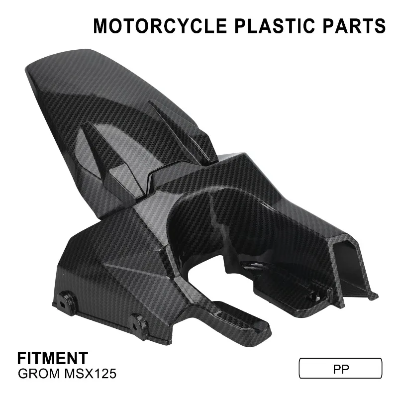 

Motorcycle Faux Carbon Fiber Fender Cover, Front and Rear Side Covers, for GROM MSX125, Accesorios Para Moto