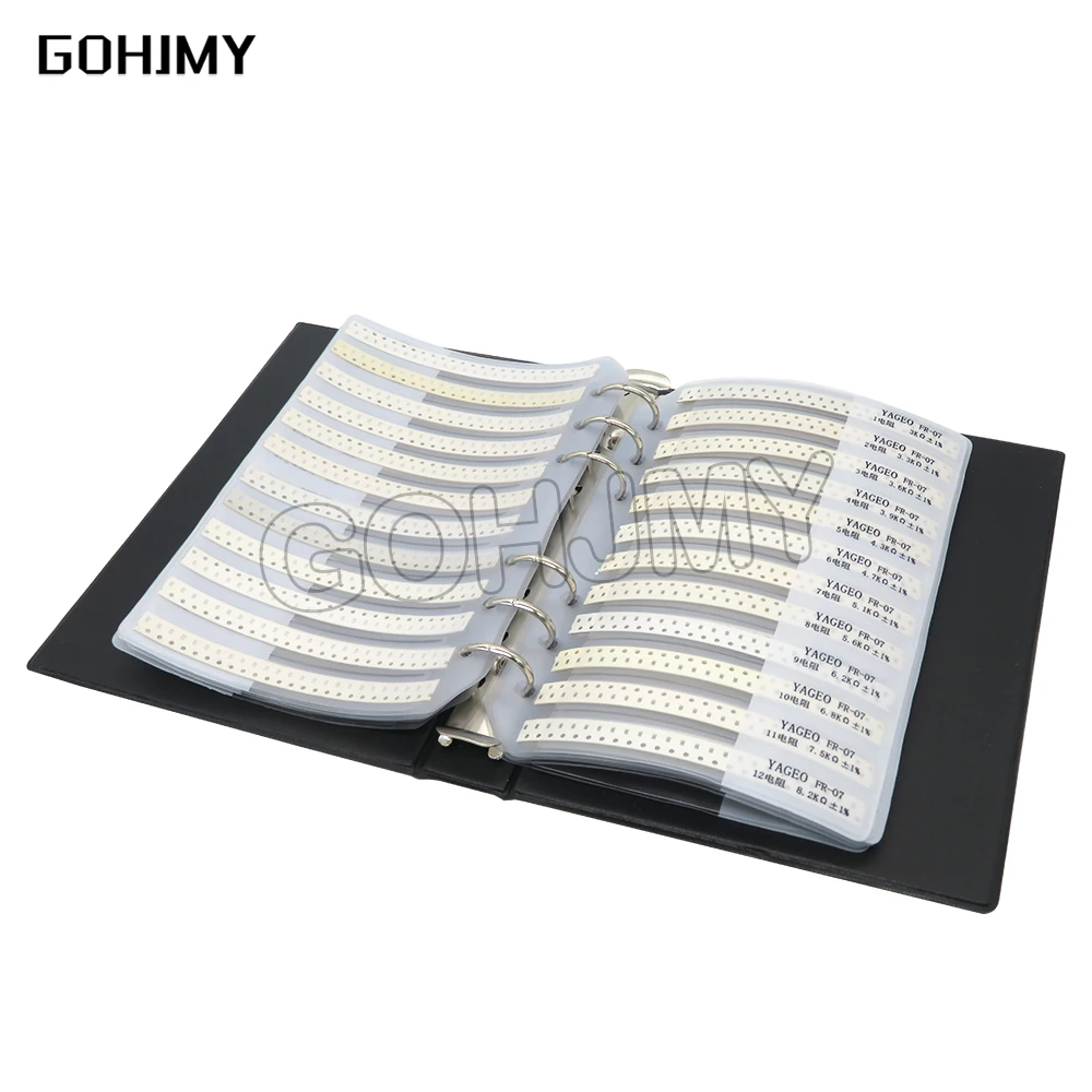 950PCS 2550PCS 4500PCS 0201 0402 0603 0805 1206 Capacitor Sample Book GOHJYM SMD Assorted Kit 10uf 1nf 100pf 10nf