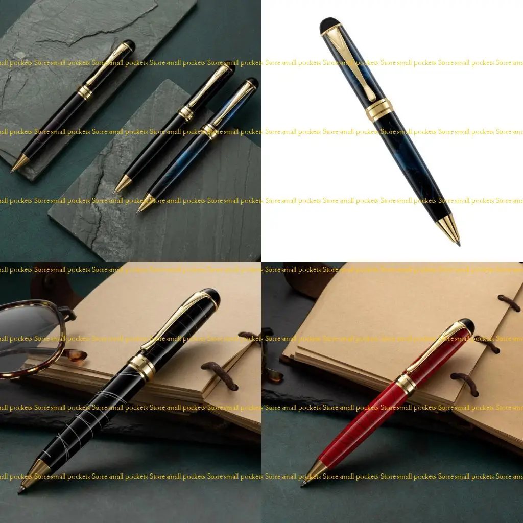 

R1WD Modern Ballpoint Pen Glowing Metal Finish Whirling Drum Smooth Toner Stream