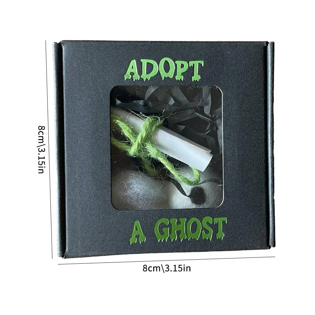 اعتماد أشباح الصوف الإبداعي DIY أداة اليد هالوين ديكور المنزل مجموعة التمرير الصغيرة هدية صندوق للأصدقاء عيد الهالوين #6