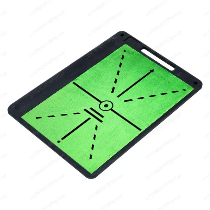 Replaceable Rubber Base Golf Hitting Mat Multi-Function Handheld Swing Detection Trajectory Pad Golf Training Aid
