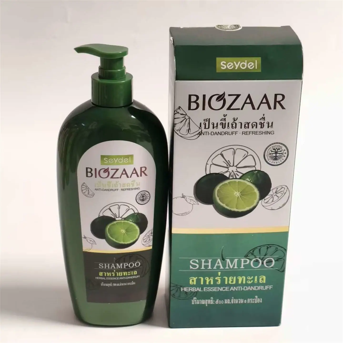 

Thai Seydel Orange & Herbal Essence Shampoo, Anti-Dandruff & Refreshing Hair Wash