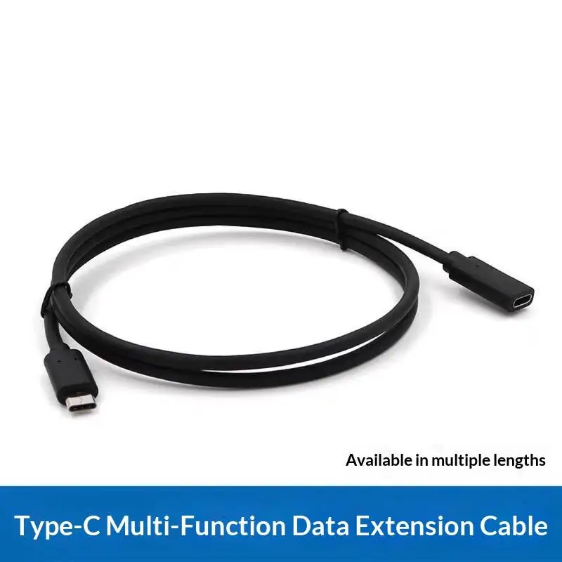 Type C Male to Female Extension Cord 3A Fast Charge Anti-Winding 1.5M Data Cable for Laptop Phone Switch