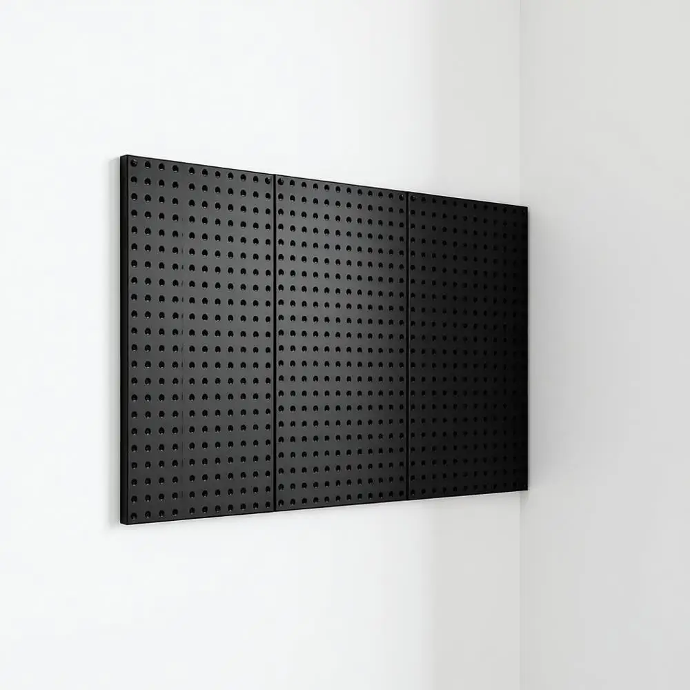 

Металлические перфорированные панели, 24 x 12, 3 штуки, сверхпрочная сталь, настенный органайзер, для гостиной, гаража, хранения инструментов, верстака, офиса
