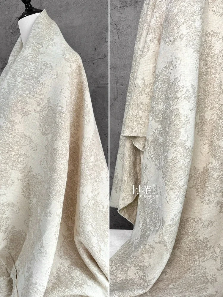 designer dress fabric by the yard 1 Yard Designer Black & Gold Polka Dot Silk Crepe de Chine 54" Wide Luxury Dress Fabric