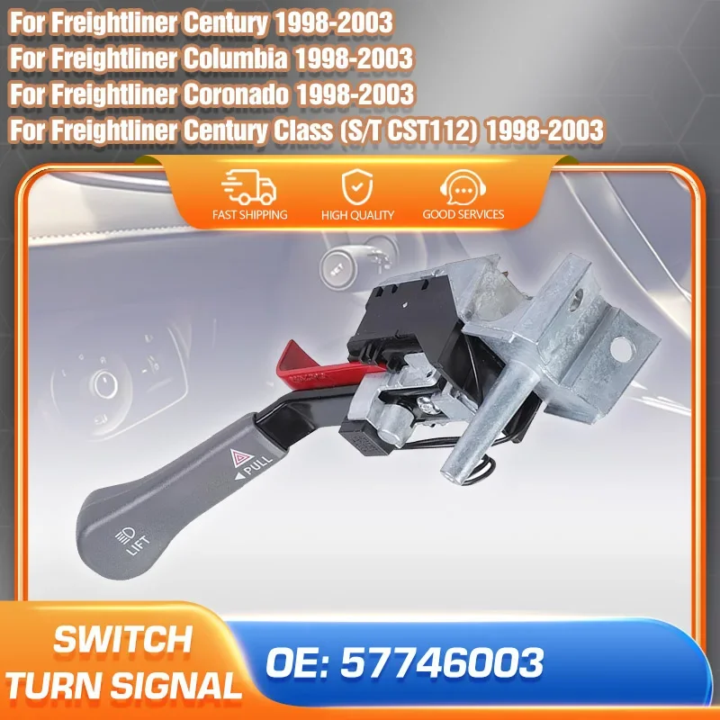 

Turn Signal Switch For Freightliner Century Columbia Coronado 1998-2003 Steering Column Combination Switch 57746003 978-5204