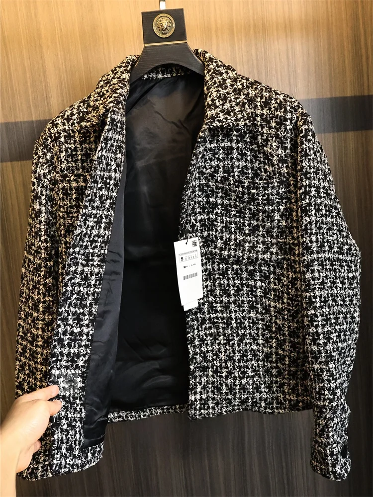 

3D Stereo Color Woven Cheered! Small Fraance Sle! Autumn Men's Color Loose Collar Jaet Trendy