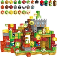 Creative Magnetic Blocks, Build Magnet World Mario Set for Boys & Girls Age 3+ Creative Kids Games Kids Toys Birthday Gifts