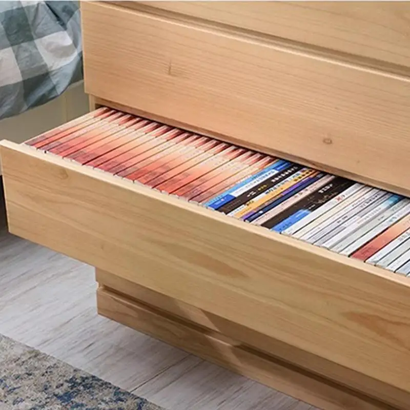 Solid wood chest of drawers Bedroom drawer storage cabinet Log American special price Simple modern six or seven bucket cabinet