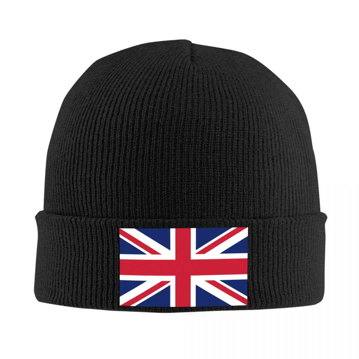 Custom Flag Of The United Kingdom Beanie Cap Unisex Winter Warm Bonnet Femme Knit Hat Fashion Outdoor Ski Skullies Beanies Caps