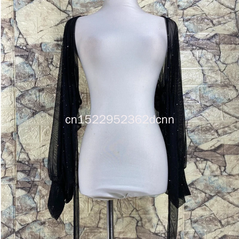 

Belly Dance Costume Women Chiffon Long Sleeve Clothing Adult Female Professional Clothes Bellydance Sleeves Coat White Black