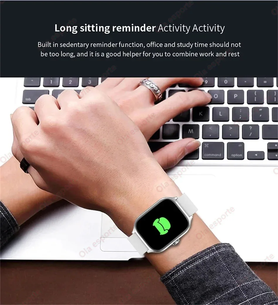 Smartwatch für Männer 2,01'' AMOLED-Bildschirm Wasserdicht Mehrere Sportmodi Fitness HD Bluetooth-Anruf Smartwatch für Männer und Frauen Armband Ht30 – Detail 11