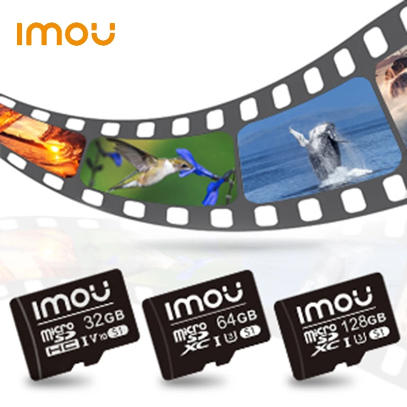 IMOU SD 메모리 카드, 감시용 전용 MicroSDXC 카드, 256GB, 128GB, 64GB, 32GB 