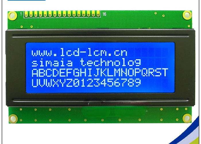 

2004a Character Led Dot Matrix Screen LCD Screen Module 3.3V 5V Lcd2004 Parallel Port 20*4 Blue Screen