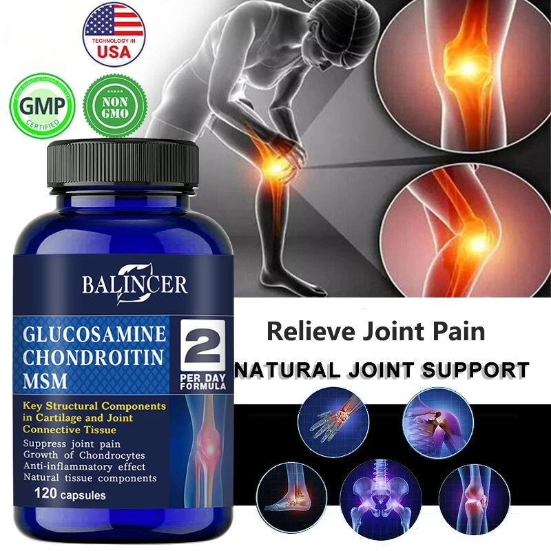 Glucosamine Chondroitin Relieves Joint Inflammation and Supports Cartilage Repair Dietary Supplement Bone Health Complex