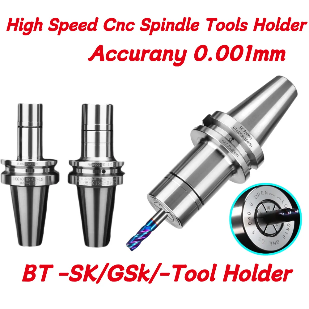 Präzisions-Werkzeughalter 0,001mm BBT30 BBT40 BT30 BT40 SK10/16 ER16 ER20 ER25 ER32 für Drehmaschinen, Hochgeschwindigkeits-CNC-Spindelwerkzeughalter