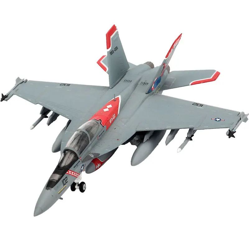 

JC Wings 1/144 Scale F18F Super Hornet Alloy Model VFA-102 Sidewinder Squadron Militarized Combat Aircraft Model