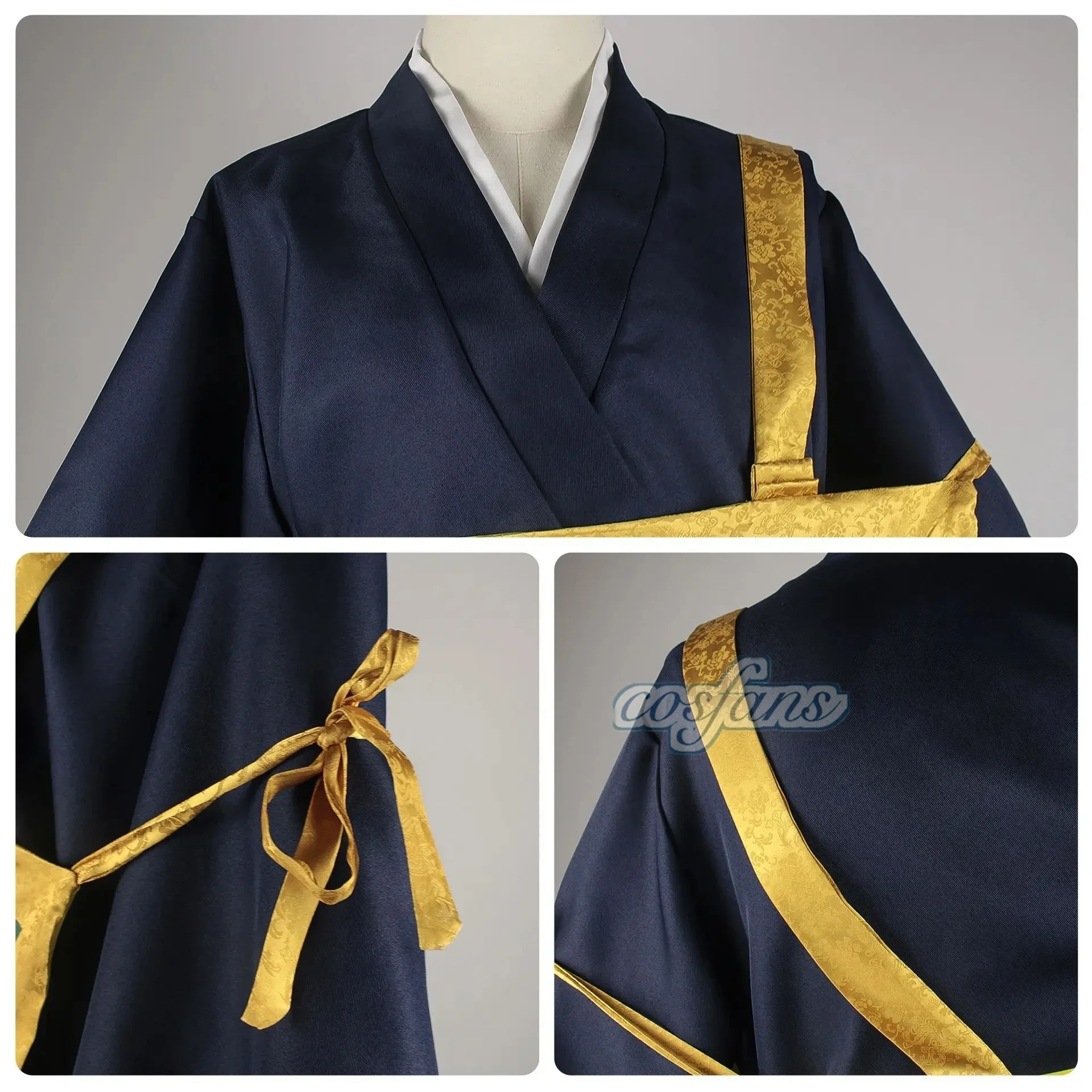 Cosplay Anime Geto Suguru Costumi Set Uomo Donna Abiti Giappone Kimono Halloween Blu Nero Abbigliamento
