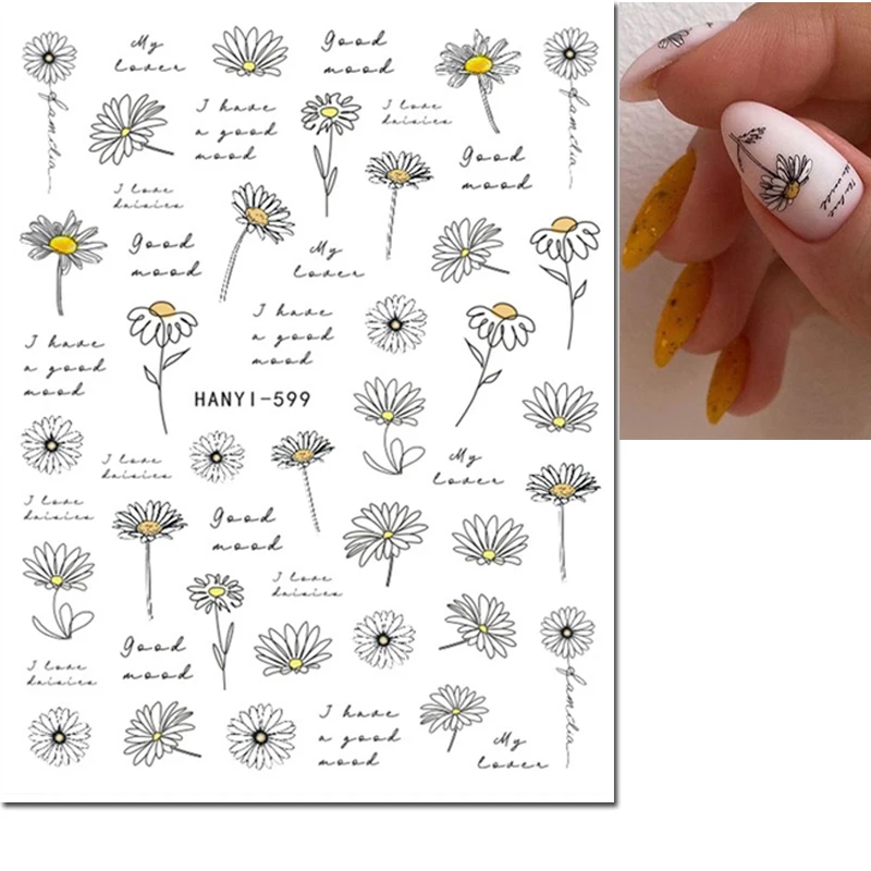 3D Nail Art Aufkleber lila Blumen Blätter Früchte Buchstaben selbst klebende Schieber Aufkleber für Nägel Dekorationen Maniküre Zubehör