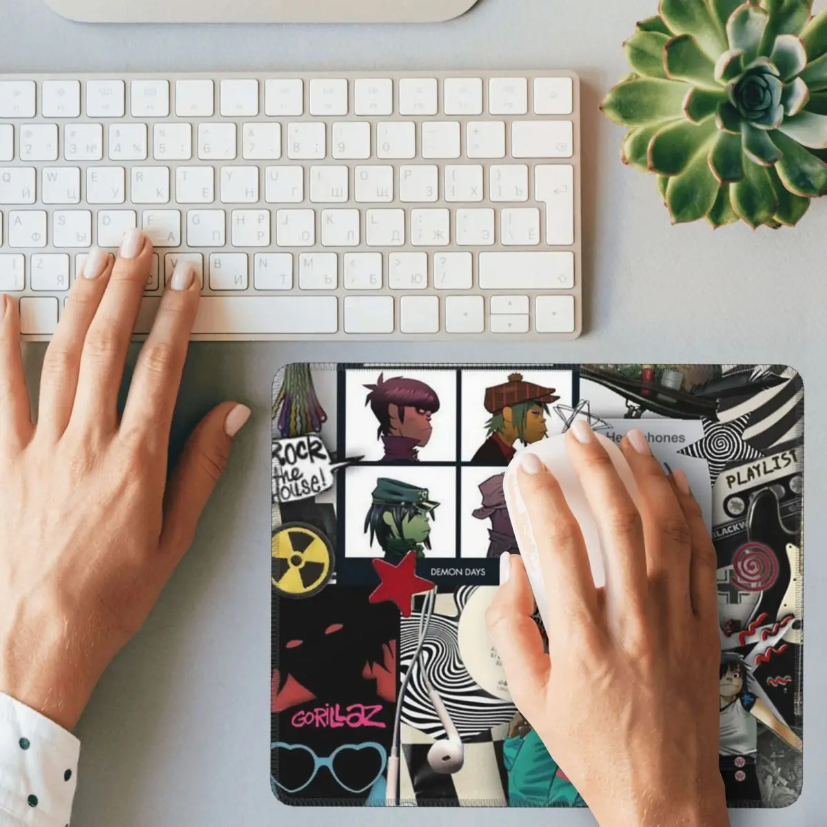 Band Gorillaz Multi-size Mouse Pad Computer Keyboard Mouse Mat Gamer PC Laptop Desk Mat Office Accessories Table Mats