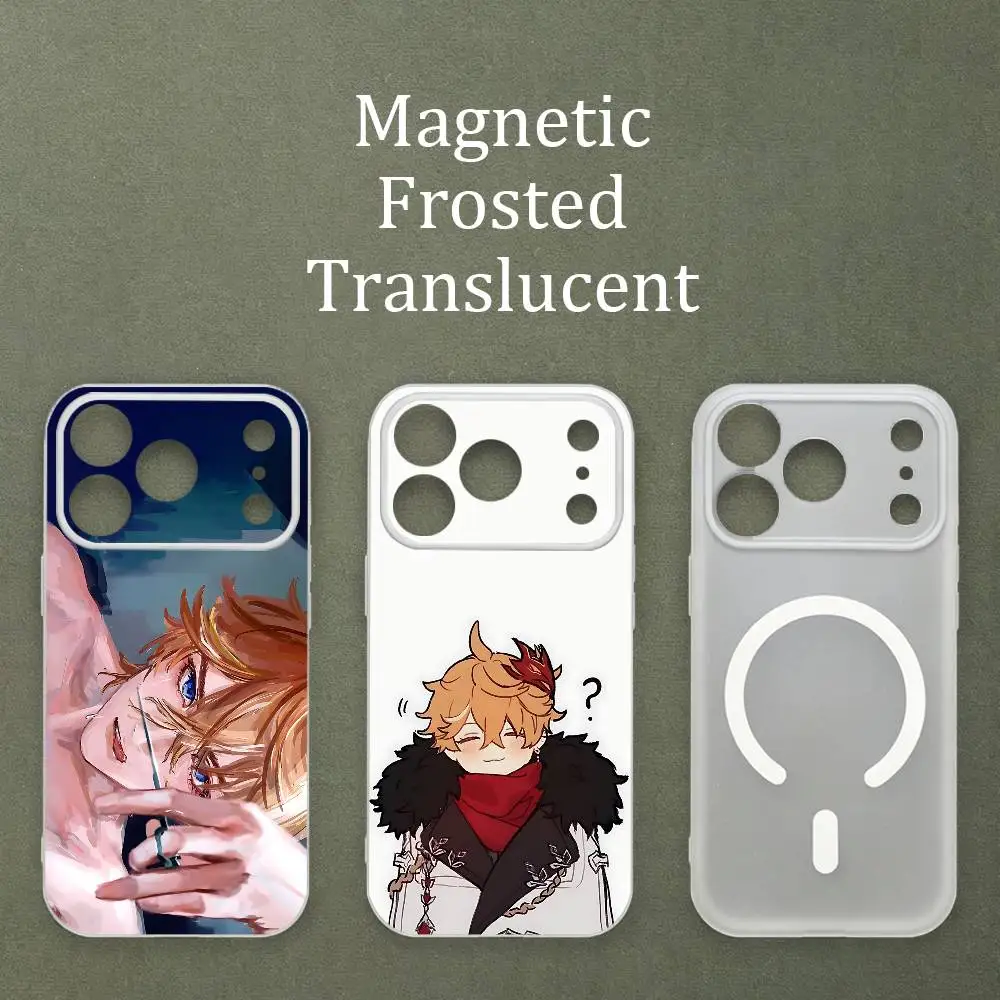 

Tartaglia Matte Frosted Semi-transparent Magnetic TPU Case For iPhone 17 11 13 14 15 16 12 Pro Max