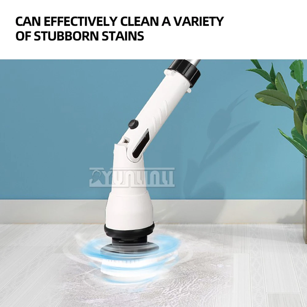 120W Household Electric Cleaning Brush Multifunctional Wireless Cleaning Machine for Kitchen Bathroom Toilet Cleaning Tool