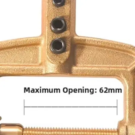 WeldinFor G For Ground For Clamp 800A Brass Material For Compatible with For G-Shape For Clamp and For C-For Clamp Fixtures