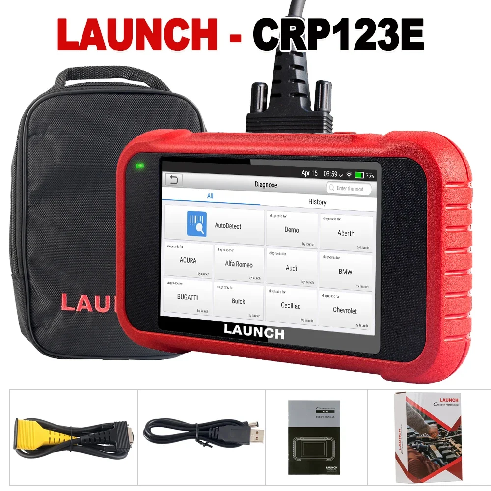 LAUNCH CRP123E CRP123EV2.0 OBD2 ENG ABS SRS Transmission OBDII Code Reader CRP 123E Scanner Car Diagnostic Tool Android CRP123