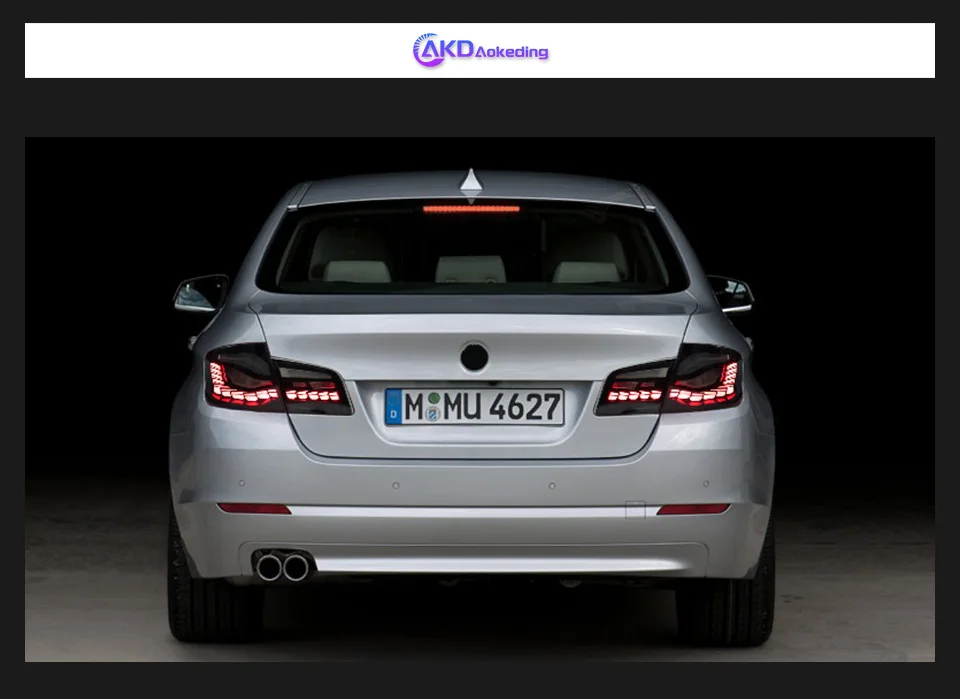 AKD Tail Lamp for BMW F10 F18 5 Series LED Tail Light 2011-2016 528i 530i Rear Fog Brake Turn Signal Automotive Accessories