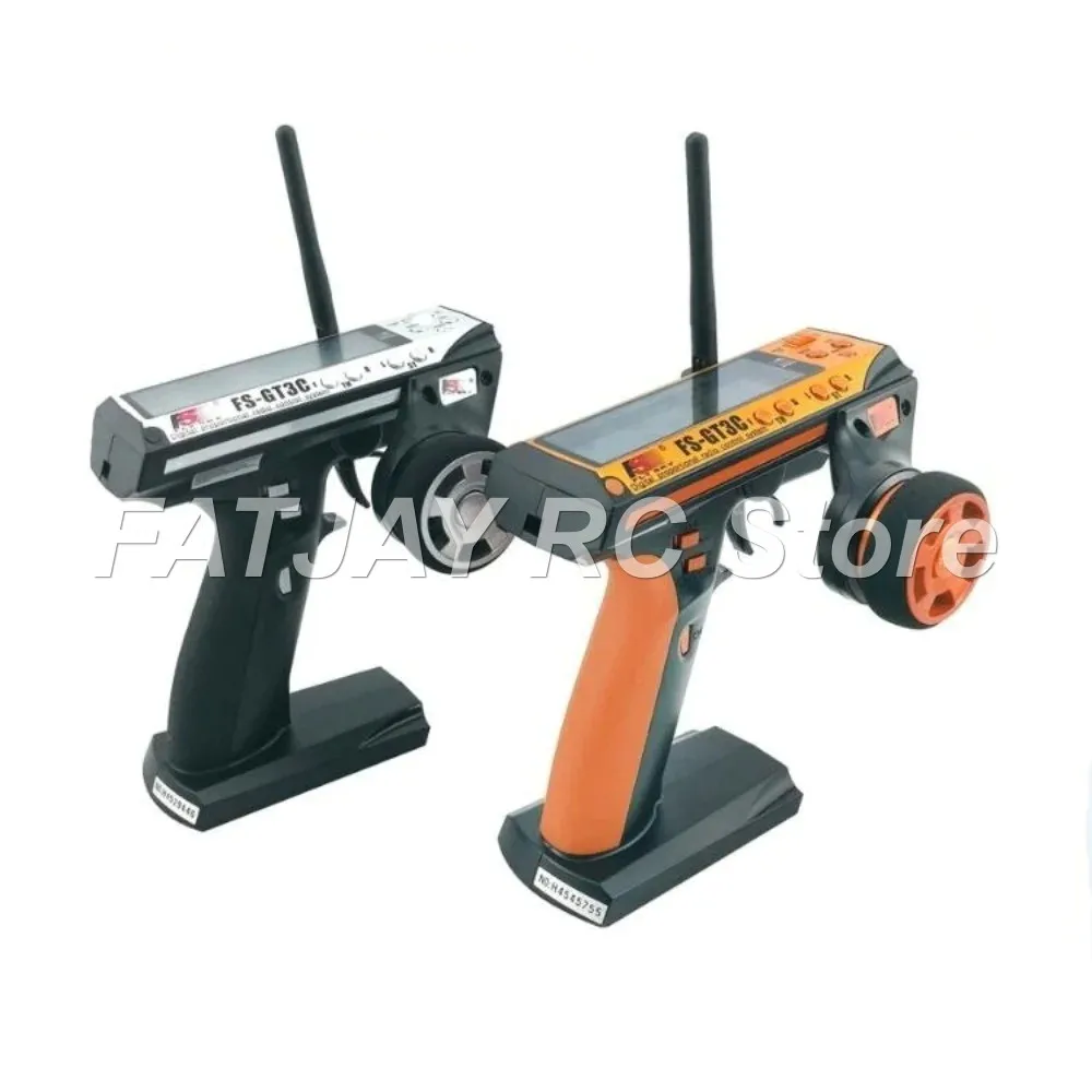 2.4G 3-Channel Gun Remote Controller FATJAY FS-GT3C with FS-GR3E Receiver for RC Car Boat