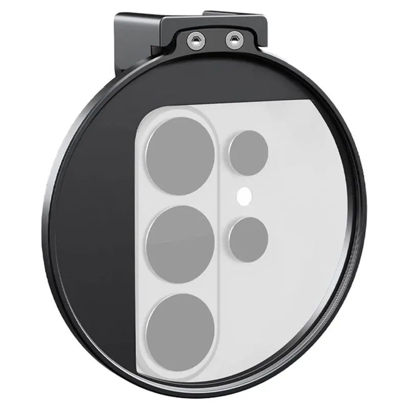 B03B-Cold Shoe Mount 67Mm Phone Filter Clip For Iphone17 16 Pro/Pro Max Android S26 Ultra Lens Accessories