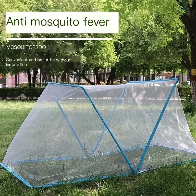 Portable Foldable Mosquito Net - 100% Polyester Woven Bed Canopy, Spot-Cleanable Mosquito Net Tent With Various Closure Types