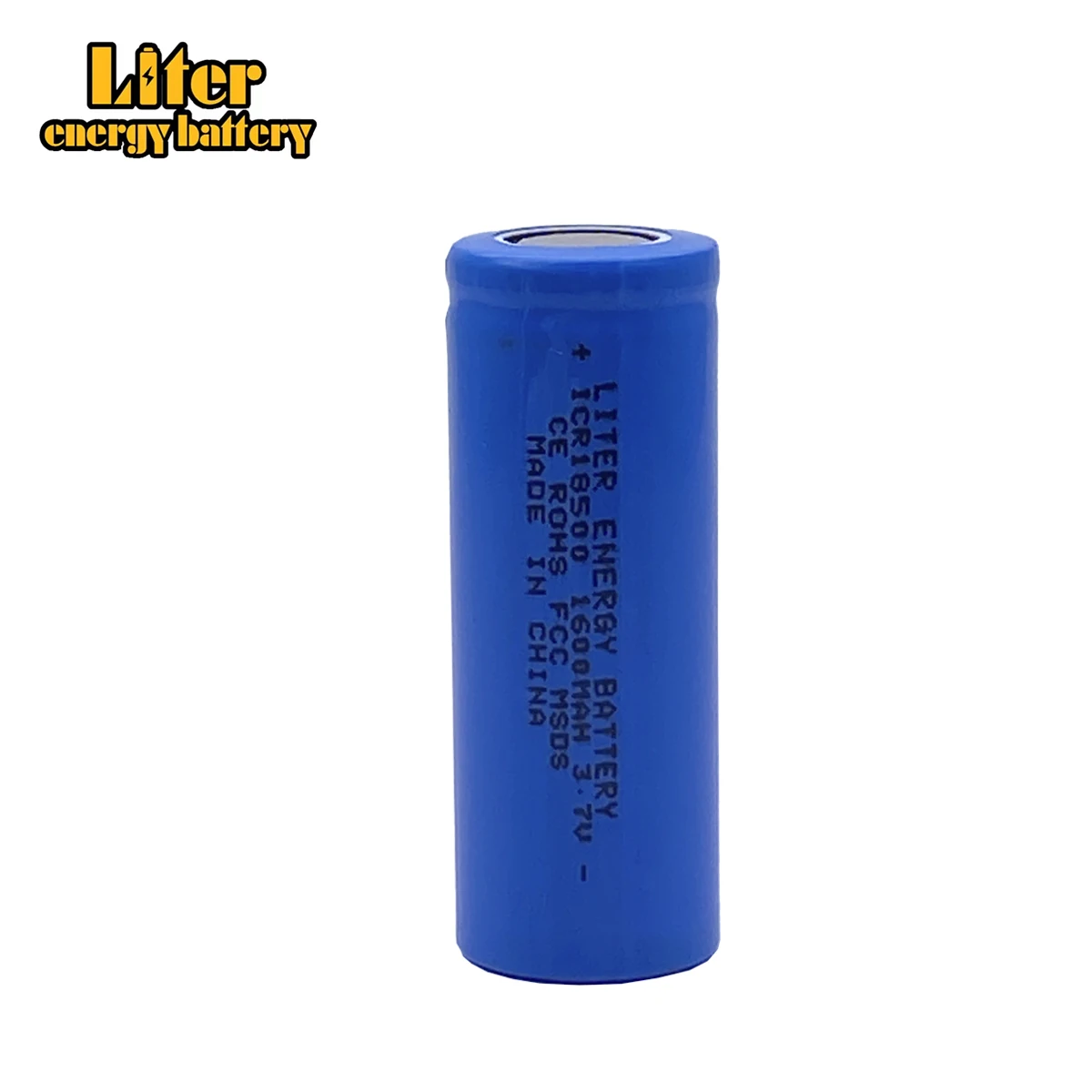 2pcs/lot 18500 Batteries 18490 Real 1600mAh Li-ion Lithium 3.7V Rechargeable FlashLight Torch Battery Power Bank LED Energy