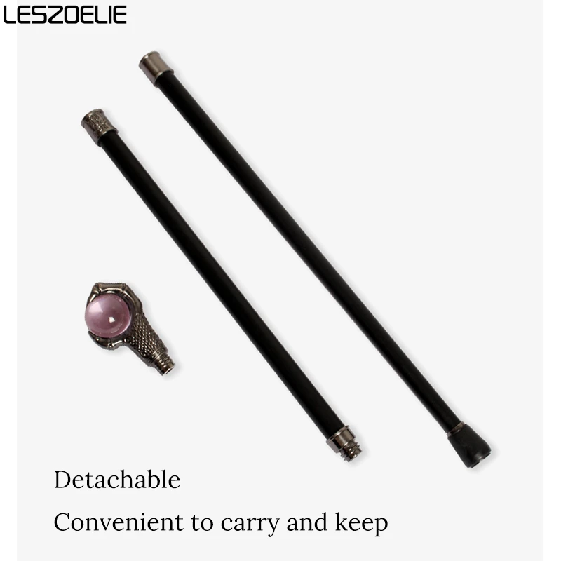 Tongkat Jalan Gilrs Silver Dragon Claw dengan Bola Kristal Merah Muda Muda Tongkat Modis Wanita Tongkat Jalan Pesta Cosplay Wanita